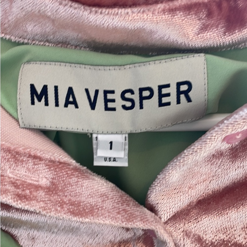 Mia Vesper Layered Velvet Blouse